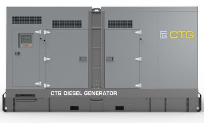 Дизельный генератор CTG 330C в кожухе с АВР